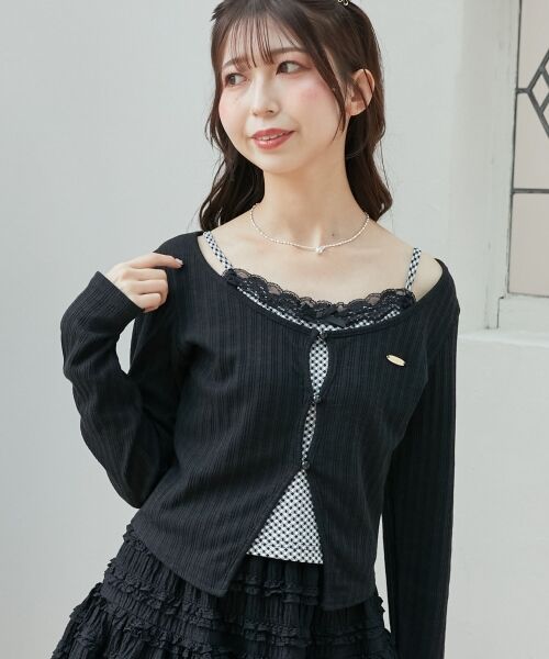 MAJESTIC LEGON / マジェスティックレゴン カットソー | キャミレイヤードライクカットトップス | 詳細6