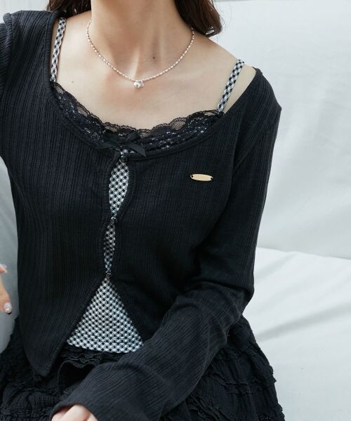 MAJESTIC LEGON / マジェスティックレゴン カットソー | キャミレイヤードライクカットトップス | 詳細8