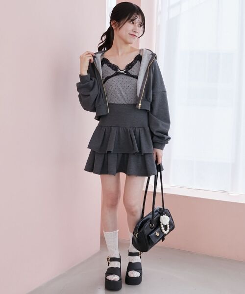 MAJESTIC LEGON / マジェスティックレゴン キャミソール・チューブトップ | カップ付きローズリボンキャミ | 詳細9