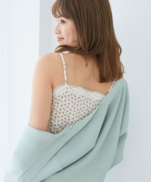 MAJESTIC LEGON / マジェスティックレゴン キャミソール・チューブトップ | カップ付きローズリボンキャミ | 詳細8