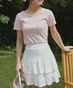 MAJESTIC LEGON / マジェスティックレゴン Tシャツ | ガーリーモチーフエンブロイダリーT