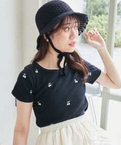 MAJESTIC LEGON / マジェスティックレゴン Tシャツ | ガーリーモチーフエンブロイダリーT