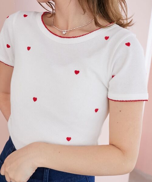 MAJESTIC LEGON / マジェスティックレゴン Tシャツ | ガーリーモチーフエンブロイダリーT | 詳細15