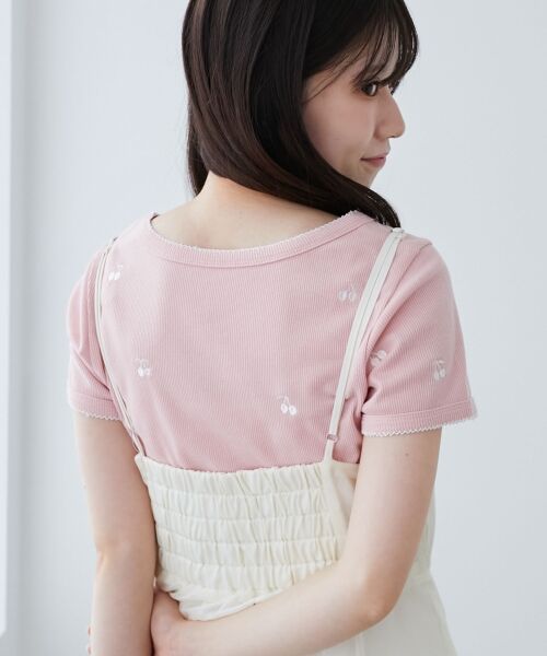 MAJESTIC LEGON / マジェスティックレゴン Tシャツ | ガーリーモチーフエンブロイダリーT | 詳細30