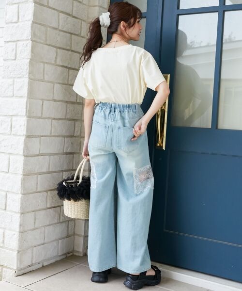 MAJESTIC LEGON / マジェスティックレゴン Tシャツ | パール付きクロップドロゴTシャツ | 詳細14