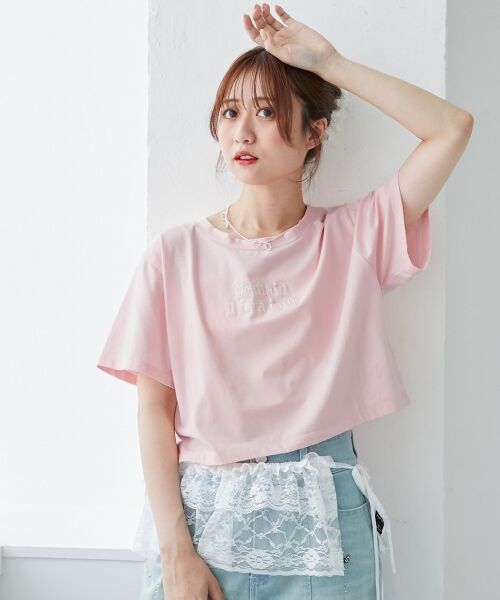 MAJESTIC LEGON / マジェスティックレゴン Tシャツ | パール付きクロップドロゴTシャツ | 詳細21