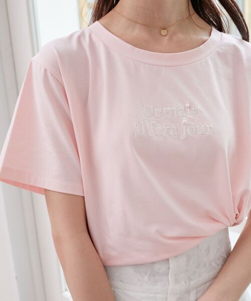 MAJESTIC LEGON / マジェスティックレゴン Tシャツ | パール付きクロップドロゴTシャツ | 詳細28