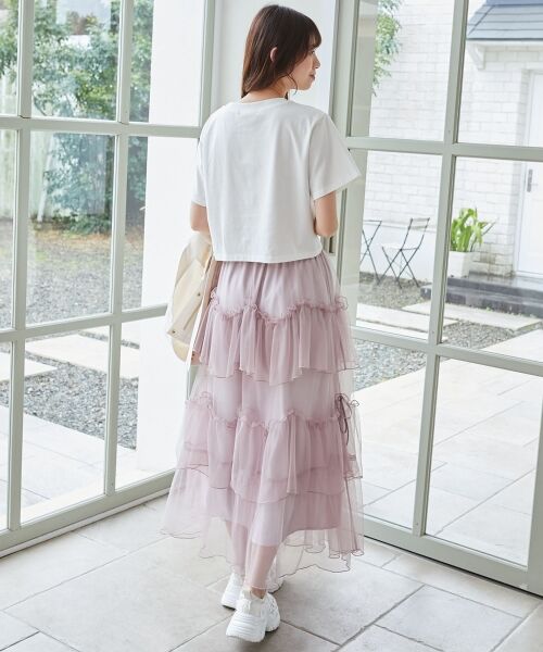 MAJESTIC LEGON / マジェスティックレゴン Tシャツ | パール付きクロップドロゴTシャツ | 詳細4