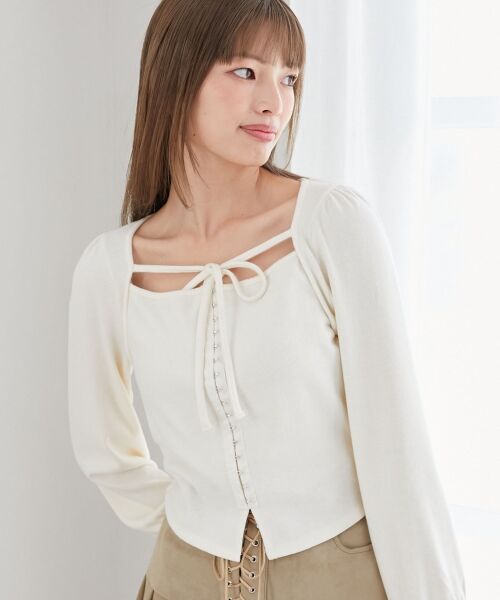 MAJESTIC LEGON / マジェスティックレゴン カットソー | フロントホックトップス | 詳細4