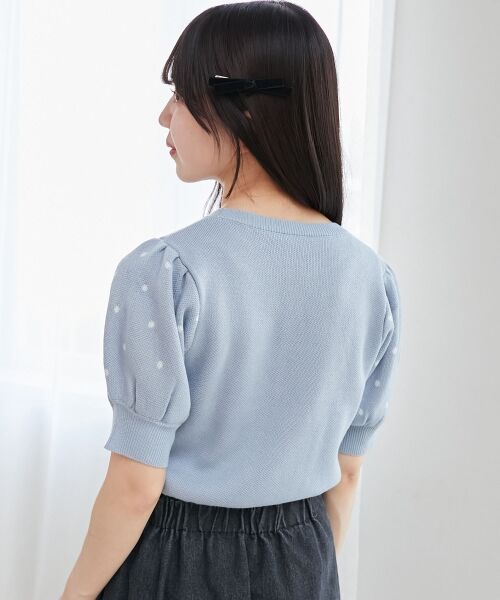 MAJESTIC LEGON / マジェスティックレゴン ニット・セーター | ハートジャカードパフスリーブニット | 詳細28