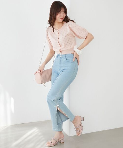 MAJESTIC LEGON / マジェスティックレゴン カーディガン・ボレロ | うさぎちゃん刺繍カーデ | 詳細10