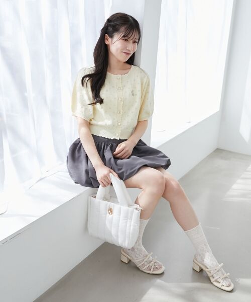 MAJESTIC LEGON / マジェスティックレゴン カーディガン・ボレロ | うさぎちゃん刺繍カーデ | 詳細16