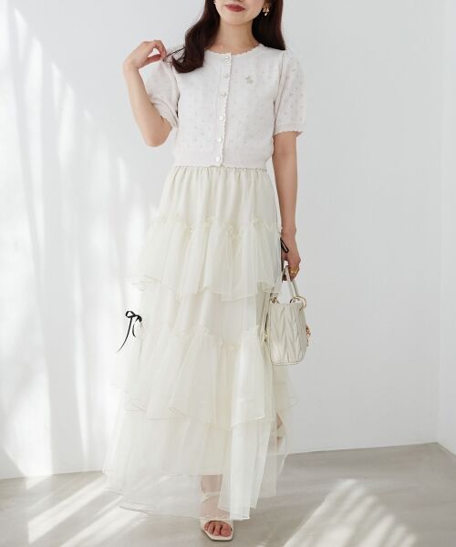 MAJESTIC LEGON / マジェスティックレゴン カーディガン・ボレロ | うさぎちゃん刺繍カーデ | 詳細2