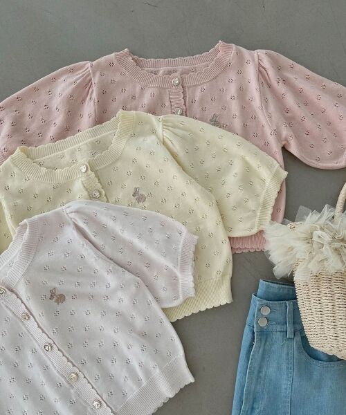 MAJESTIC LEGON / マジェスティックレゴン カーディガン・ボレロ | うさぎちゃん刺繍カーデ | 詳細26