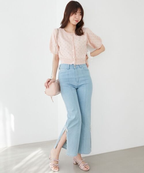 MAJESTIC LEGON / マジェスティックレゴン カーディガン・ボレロ | うさぎちゃん刺繍カーデ | 詳細9