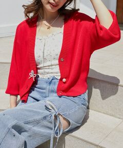 MAJESTIC LEGON / マジェスティックレゴン カーディガン・ボレロ | チャームボタンUVカットカーディガン