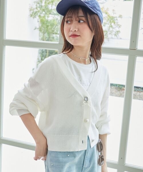 MAJESTIC LEGON / マジェスティックレゴン カーディガン・ボレロ | チャームボタンUVカットカーディガン | 詳細14