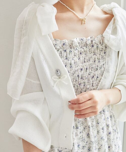 MAJESTIC LEGON / マジェスティックレゴン カーディガン・ボレロ | チャームボタンUVカットカーディガン | 詳細3