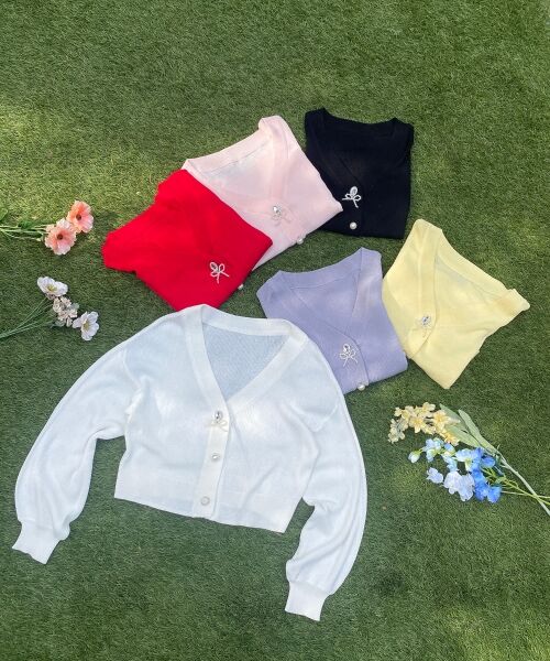 MAJESTIC LEGON / マジェスティックレゴン カーディガン・ボレロ | チャームボタンUVカットカーディガン | 詳細7