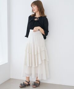 MAJESTIC LEGON / マジェスティックレゴン ニット・セーター | デコルテオープンメッシュニット