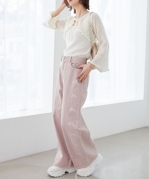 MAJESTIC LEGON / マジェスティックレゴン ニット・セーター | デコルテオープンメッシュニット | 詳細2