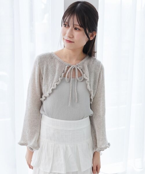 MAJESTIC LEGON / マジェスティックレゴン ニット・セーター | デコルテオープンメッシュニット | 詳細26