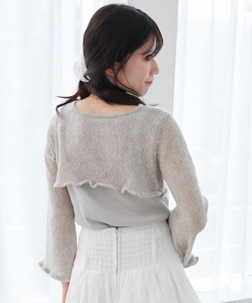 MAJESTIC LEGON / マジェスティックレゴン ニット・セーター | デコルテオープンメッシュニット | 詳細28