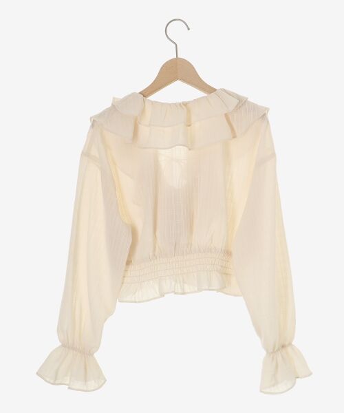 MAJESTIC LEGON / マジェスティックレゴン シャツ・ブラウス | フロントリボンシアーフリルブラウス | 詳細25