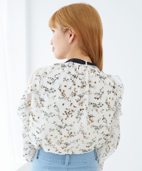 MAJESTIC LEGON / マジェスティックレゴン シャツ・ブラウス | リボン付きフリルブラウス | 詳細13