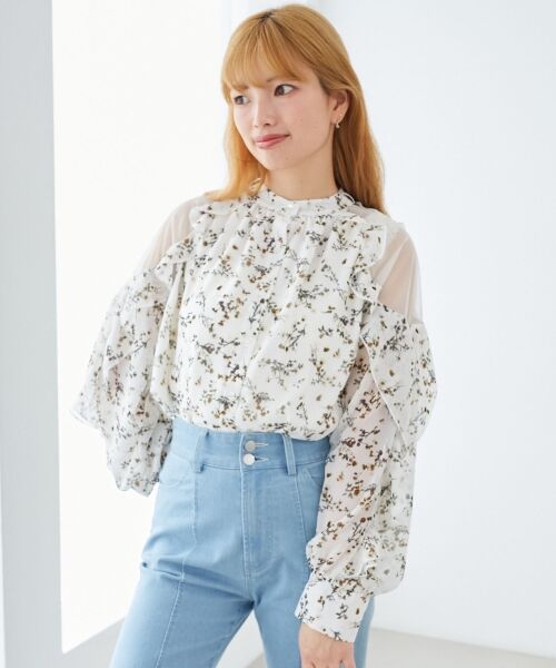 MAJESTIC LEGON / マジェスティックレゴン シャツ・ブラウス | リボン付きフリルブラウス | 詳細15