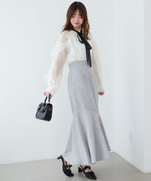 MAJESTIC LEGON / マジェスティックレゴン シャツ・ブラウス | リボン付きフリルブラウス | 詳細2