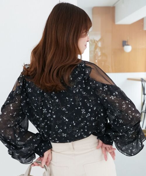 MAJESTIC LEGON / マジェスティックレゴン シャツ・ブラウス | リボン付きフリルブラウス | 詳細22