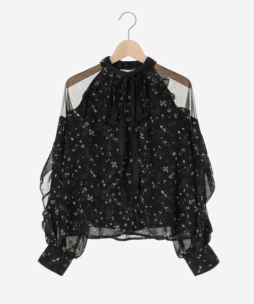 MAJESTIC LEGON / マジェスティックレゴン シャツ・ブラウス | リボン付きフリルブラウス | 詳細27