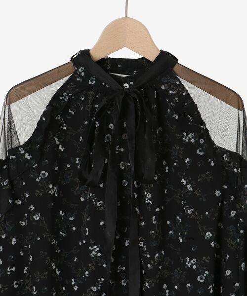 MAJESTIC LEGON / マジェスティックレゴン シャツ・ブラウス | リボン付きフリルブラウス | 詳細29