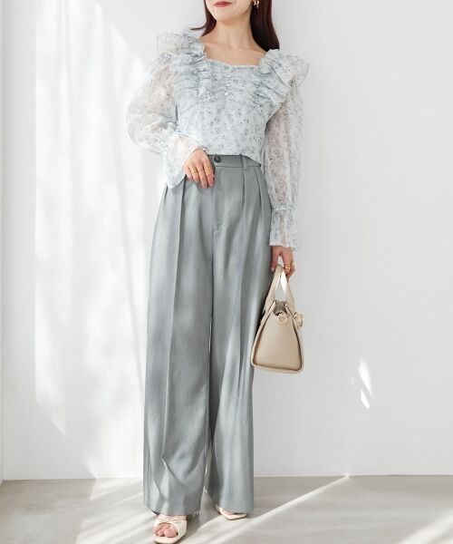 MAJESTIC LEGON / マジェスティックレゴン シャツ・ブラウス | オープンショルダーフリルブラウス | 詳細15