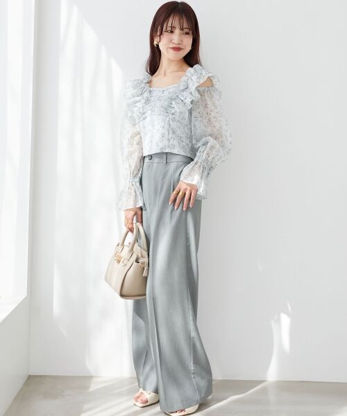 MAJESTIC LEGON / マジェスティックレゴン シャツ・ブラウス | オープンショルダーフリルブラウス | 詳細16