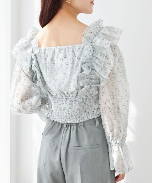 MAJESTIC LEGON / マジェスティックレゴン シャツ・ブラウス | オープンショルダーフリルブラウス | 詳細20