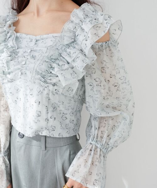 MAJESTIC LEGON / マジェスティックレゴン シャツ・ブラウス | オープンショルダーフリルブラウス | 詳細21