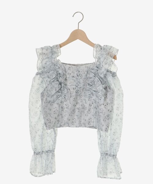 MAJESTIC LEGON / マジェスティックレゴン シャツ・ブラウス | オープンショルダーフリルブラウス | 詳細24