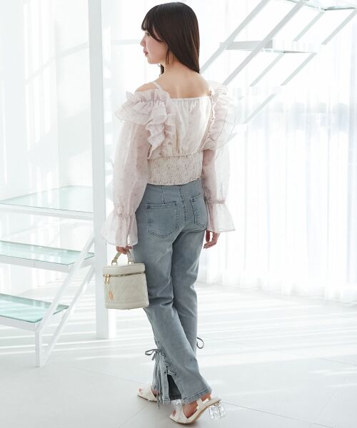 MAJESTIC LEGON / マジェスティックレゴン シャツ・ブラウス | オープンショルダーフリルブラウス | 詳細3