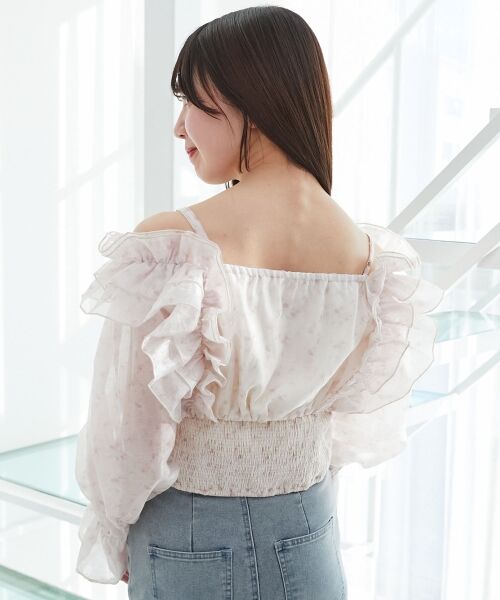 MAJESTIC LEGON / マジェスティックレゴン シャツ・ブラウス | オープンショルダーフリルブラウス | 詳細6