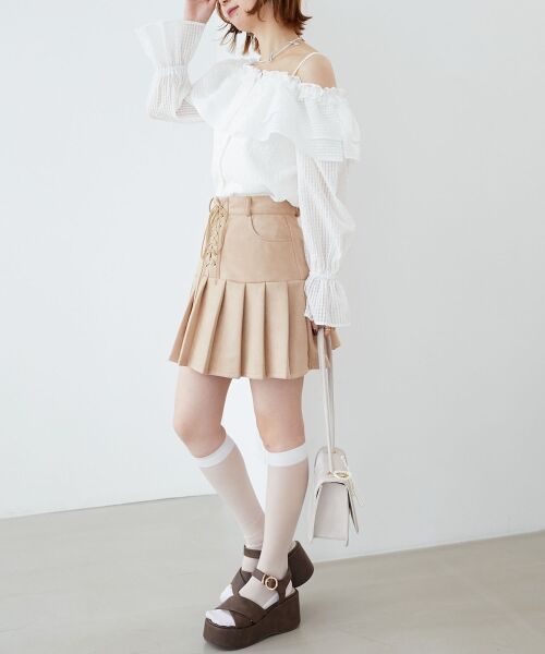 MAJESTIC LEGON / マジェスティックレゴン シャツ・ブラウス | ティアードフリルオフショルブラウス | 詳細2