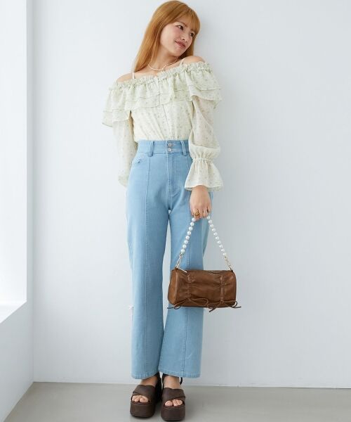 MAJESTIC LEGON / マジェスティックレゴン シャツ・ブラウス | ティアードフリルオフショルブラウス | 詳細23