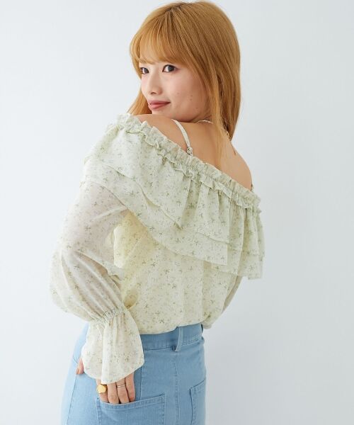 MAJESTIC LEGON / マジェスティックレゴン シャツ・ブラウス | ティアードフリルオフショルブラウス | 詳細28