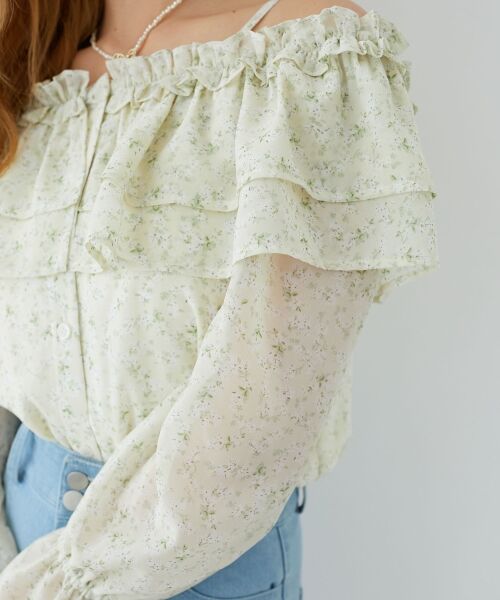 MAJESTIC LEGON / マジェスティックレゴン シャツ・ブラウス | ティアードフリルオフショルブラウス | 詳細29