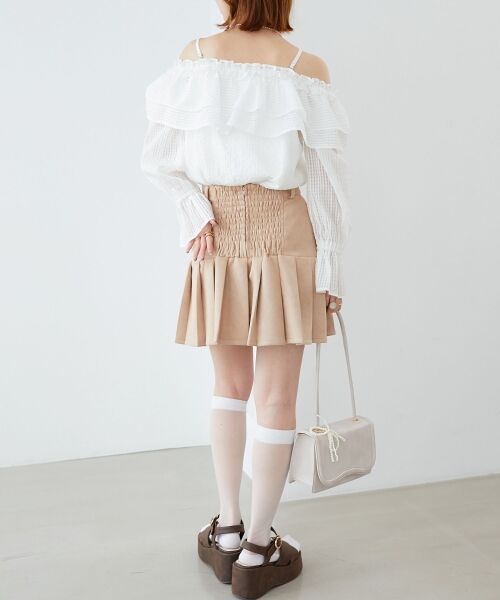 MAJESTIC LEGON / マジェスティックレゴン シャツ・ブラウス | ティアードフリルオフショルブラウス | 詳細3