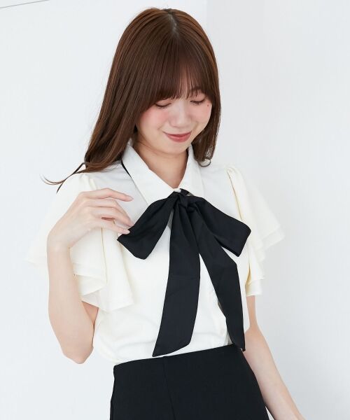 MAJESTIC LEGON / マジェスティックレゴン シャツ・ブラウス | 2wayフリルスリーブブラウス | 詳細11