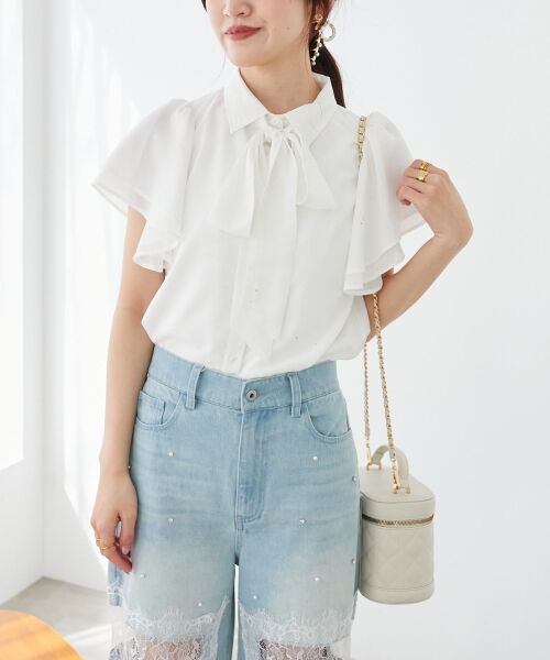 MAJESTIC LEGON / マジェスティックレゴン シャツ・ブラウス | 2wayフリルスリーブブラウス | 詳細22