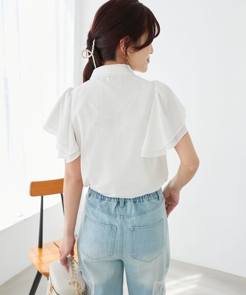 MAJESTIC LEGON / マジェスティックレゴン シャツ・ブラウス | 2wayフリルスリーブブラウス | 詳細24