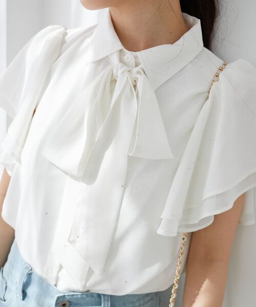MAJESTIC LEGON / マジェスティックレゴン シャツ・ブラウス | 2wayフリルスリーブブラウス | 詳細25